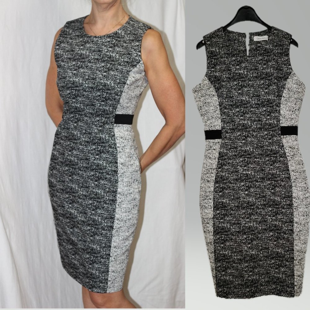 Calvin Klein - Size M - Bodycon White / Black